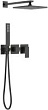 Душевой комплект Timo Selene SX-2169/03SM с внутренней частью, черный