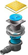 Душевой трап Pestan Confluo Standard 13000132 15x15