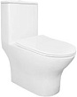 Унитаз-моноблок Azario Terni AZ-8618 безободковый, с микролифтом
