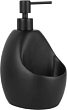 Дозатор WasserKraft K-8099BLACK с емкостью для губки