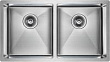 Мойка кухонная Paulmark Twin PM237844-BS брашированная нержавеющая сталь