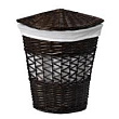 Корзина для белья Wasserkraft Salm WB-270-L темно-коричневая, большая, угловая