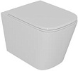 Унитаз подвесной D&K Quadro DT1516016 безободковый, с микролифтом
