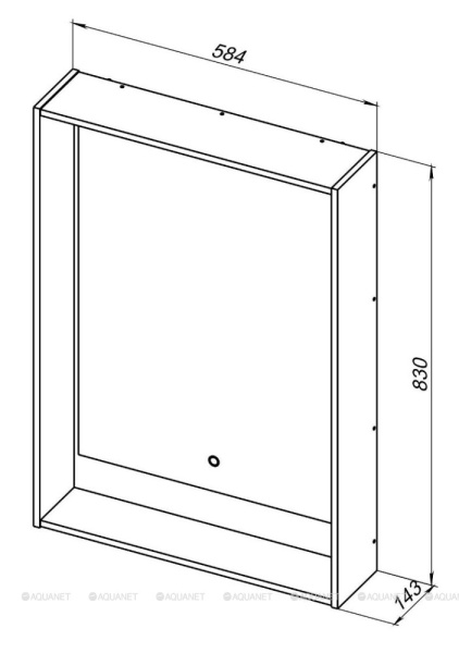 ZERKALO_AQUANET_MILAN_60_LED_CHERNYY_GLYANETS_MONTAZHNAYA_SKHEMA_1