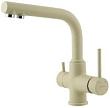 Смеситель Lemark Comfort LM3061PBG для кухонной мойки, бежевый