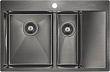 Мойка кухонная Paulmark Liga PM227851-GML вороненая сталь, L