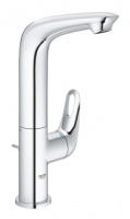 Смеситель для раковины GROHE Eurostyle new с донным клапаном и высоким изливом, хром (23569003)