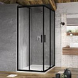 Душевой уголок Ravak Blix Slim BLSRV2-80 X1LM40300Z1 Transparent, профиль черный