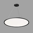Подвесной светильник Denkirs Veil DK6620-BK горизонтальный, черный