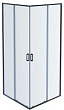 Душевой уголок Акватек AQ ARI KV 10020BL 100х100 черный матовый