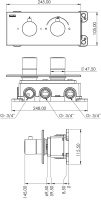 teona_termostatik_iki_yonlu-teknik_cizim