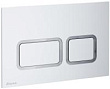 Кнопка смыва Ravak Twin Flat сатин X01739