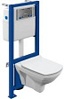 Комплект Cersanit Carina 64122 Xl Co Dpl Eo slim с подвесным унитазом, с микролифтом