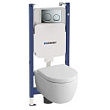 Комплект Geberit Alpha iCon 500.175.21.I система инсталляции + кнопка смыва + унитаз с сиденьем