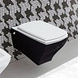 Унитаз подвесной Artceram Jazz JZV001 01 50 черно-белый