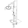 Душевая стойка Damixa Scandinavian Pure 936730000 с полкой