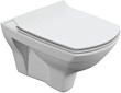 Унитаз подвесной Cersanit Carina New clean on, сиденье slim с микролифтом