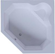 Акриловая ванна Aquatek Лира 150x150 см, L, с каркасом, с сиденьем, со сливом-переливом