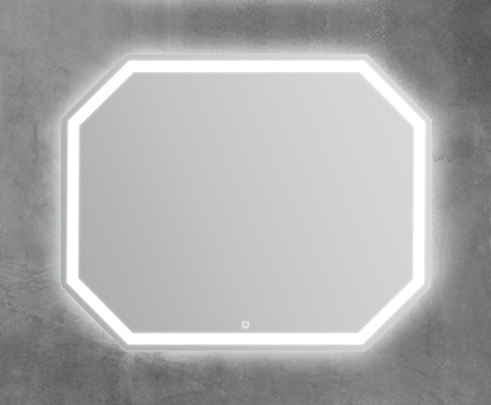 Зеркало BelBagno 100х80 см, с подсветкой, холодный белый