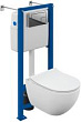 Комплект Cersanit Brasko Smart CO DPL EO Slim + Vector + Corner пластик хром глянцевый