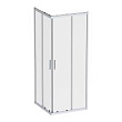 Душевой уголок AM.PM Gem W90G-403-8080-MT 80x80 см, профиль матовый хром, стекло прозрачное