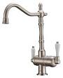 Смеситель Zorg Clean Water ZR 326 YF NICKEL для кухонной мойки, никель