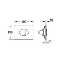 кнопка смыва grohe skate air 38506p00g-prevew