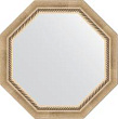 Зеркало Evoform Octagon BY 3755 состаренное серебро с плетением