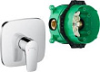 Смеситель Hansgrohe Talis E 71765000S с внутренней частью для душа