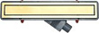 Душевой лоток Pestan Confluo Premium Line 550 с решеткой, gold
