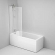 Акриловая ванна AM.PM Gem 170x70 с каркасом и шторкой на борт ванны