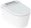 Унитаз подвесной Geberit AquaClean Sela 146.224.21.1 с функцией биде, вставка глянцевый хром