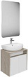 Мебель для ванной Kerama Marazzi Pro 60 дуб орегон, белый глянец, с дверцами
