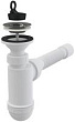 Сифон для раковины AlcaPlast A41+A710 с решеткой и соединением