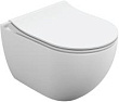Унитаз подвесной Cersanit Brasko Smartl Clean On DPL EO Slim LP безободковый, с микролифтом
