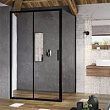 Боковая стенка Ravak Blix Slim BLSPS-90 Transparent, профиль черный