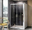 Душевая дверь в нишу Ravak 10° 10DP4-130 Transparent, профиль сатин