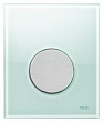 Кнопка смыва Tece Loop Urinal 9242652 зеленое стекло, кнопка хром матовый