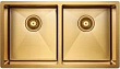 Мойка кухонная Paulmark Dopplet PM507844-BG брашированное золото