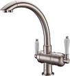 Смеситель Zorg Clean Water ZR 327 YF NICKEL кухонной мойки, никель