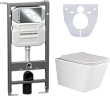Комплект Ceramica Nova Envision CN1001CH система инсталляции + кнопка Round + унитаз Metric CN3007