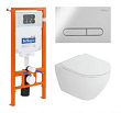 Комплект Cezares инсталляция BelBagno BB002-80 с унитазом Stylus-tor и кнопкой смыва BB005-PR-CH