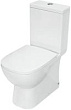 Унитаз-компакт Sanita Luxe Quadro Slim WC.CC/Quadro/2-SlimDM/WHT.G/S1 с микролифтом