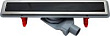 Душевой лоток Pestan Confluo Premium Line 450 с решеткой, black glass