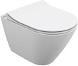 Унитаз подвесной Cersanit City Smart Clean On DPL EO Slim LP безободковый, с микролифтом