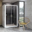 Душевая дверь в нишу Ravak 10° 10DP4-140 Transparent, профиль белый