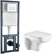 Комплект Инсталляция WeltWasser Marberg 410 SE + унитаз Kehlbach 004 GL-WT с микролифтом