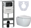 Комплект Ceramica Nova Envision CN1001B система инсталляции + кнопка Round + унитаз Play CN3001