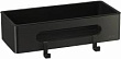 Полка Lemark Shelf Line 9772044 черная, с крючками