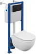 Комплект Cersanit Brasko Smart CO DPL EO Slim + Vector + Corner пластик черный матовый